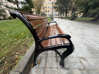 Скамейка Голландия с подлокотником