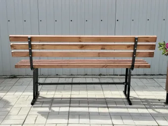 Скамейка СП со спинкой усиленная 2,0