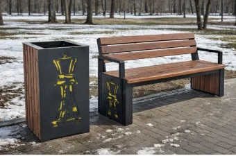Урна уличная Вертикаль